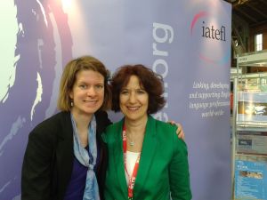 At the 2015 IATEFL Annual Conference with Eleanor Broadbridge 